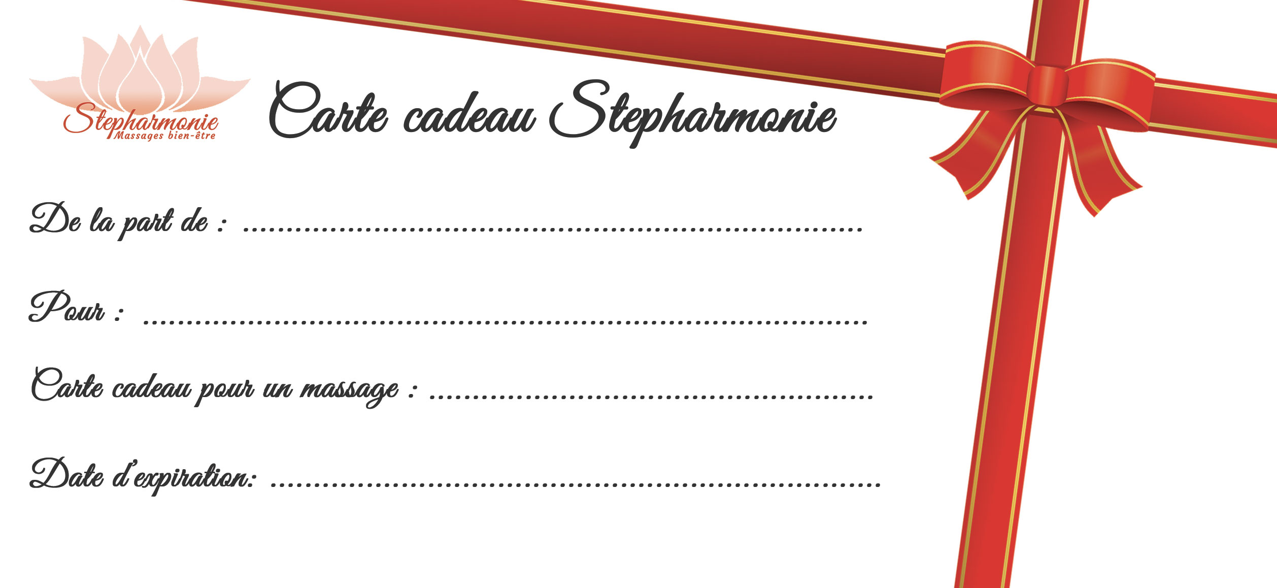 Carte cadeau Stepharmonie